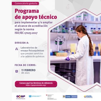 laboratorios de ensayo y calibración reciban acompañamiento técnico en la implementación de los requisitos que permiten demostrar competencia para generar resultados válidos (norma ISO/IEC 17025:2017)