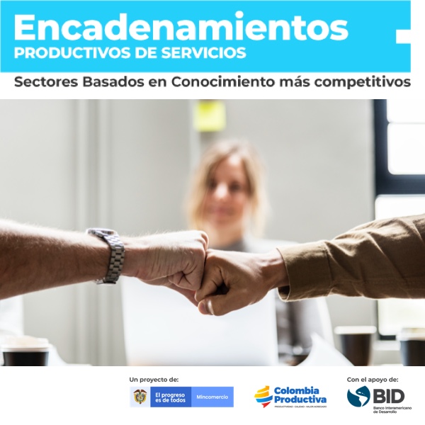 Encadenamientos productivos de servicios: convocatoria para encadenar empresas de Servicios Basados en Conocimiento y sectores tradicionales